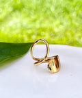 Waterproof Gold Ring, Statement Ring Band, Chunky Gold Ring, Non Tarnish