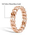 14K Gold Filled Chunky Chain Ring Retro Woven Link Statement Ring for Women Men Unisex Hypoallergenic Fashion Wedding Jewelry