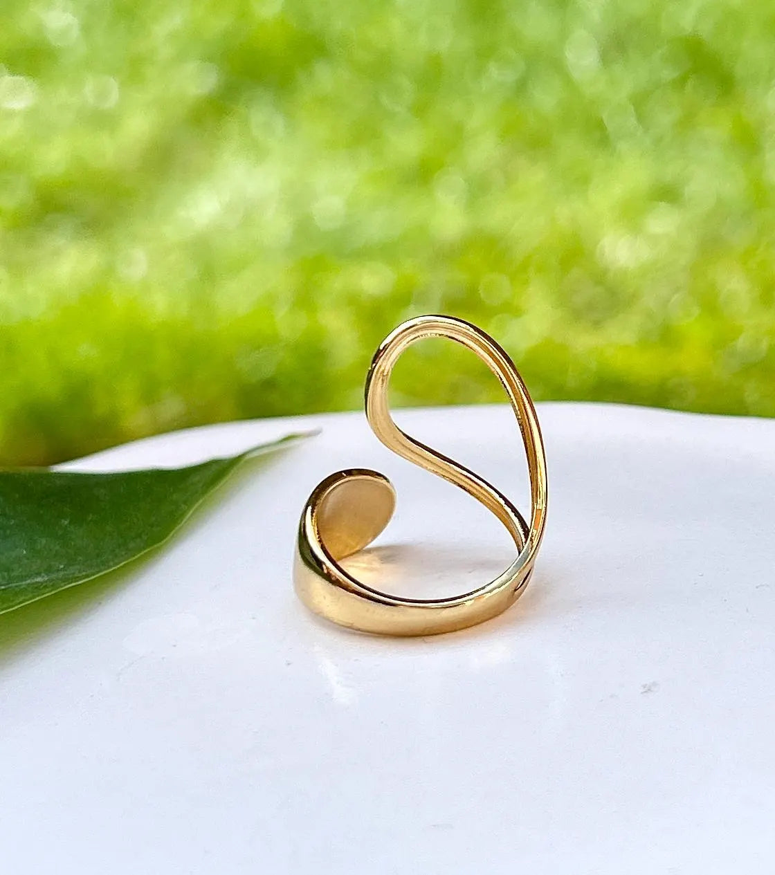 Waterproof Gold Ring, Statement Ring Band, Chunky Gold Ring, Non Tarnish
