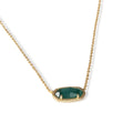 Elisa Emerald Cat'S Eye Pendant Necklace