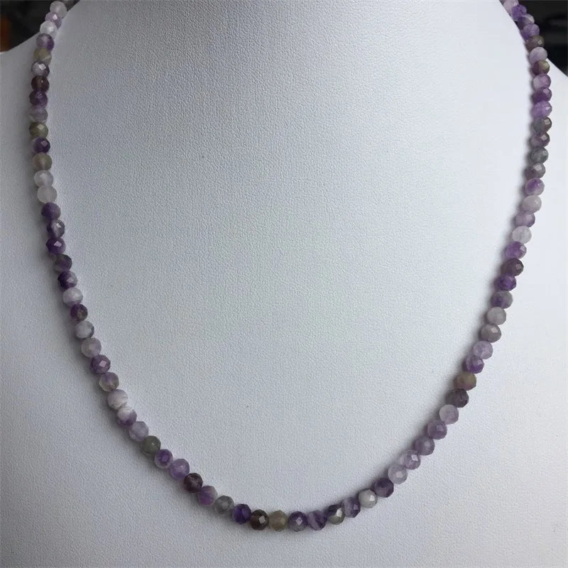 Real Raw Faceted Amethyst Tsavorite Rubellite Tourmaline Turquoise Reiki Chakra Natural Stone Necklace Women Jewelry