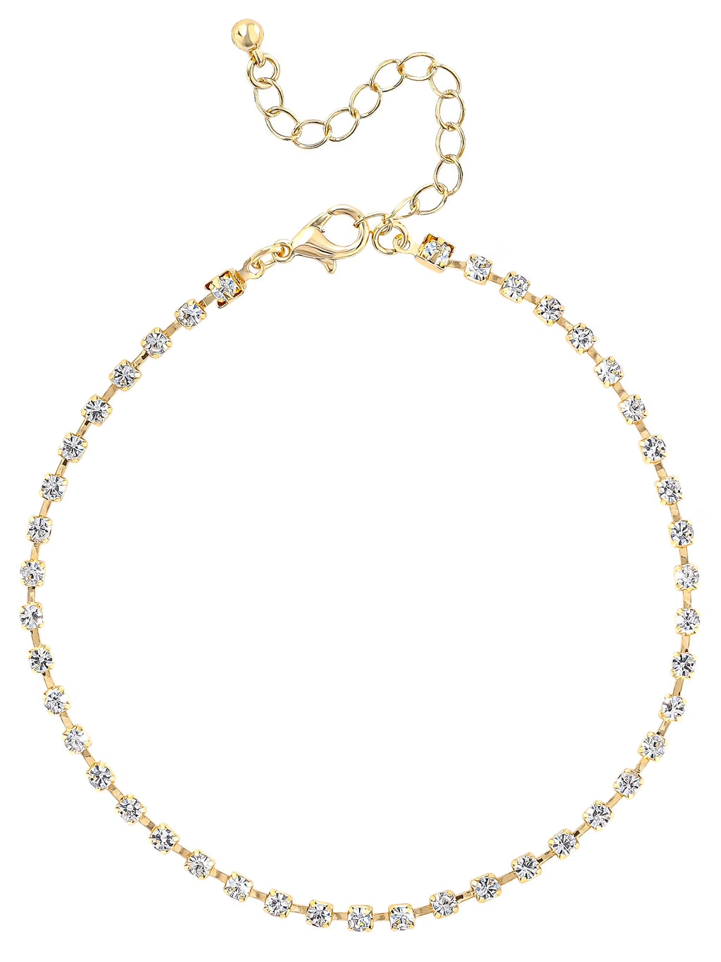 Gold Tone Anklet Set, Set of 3