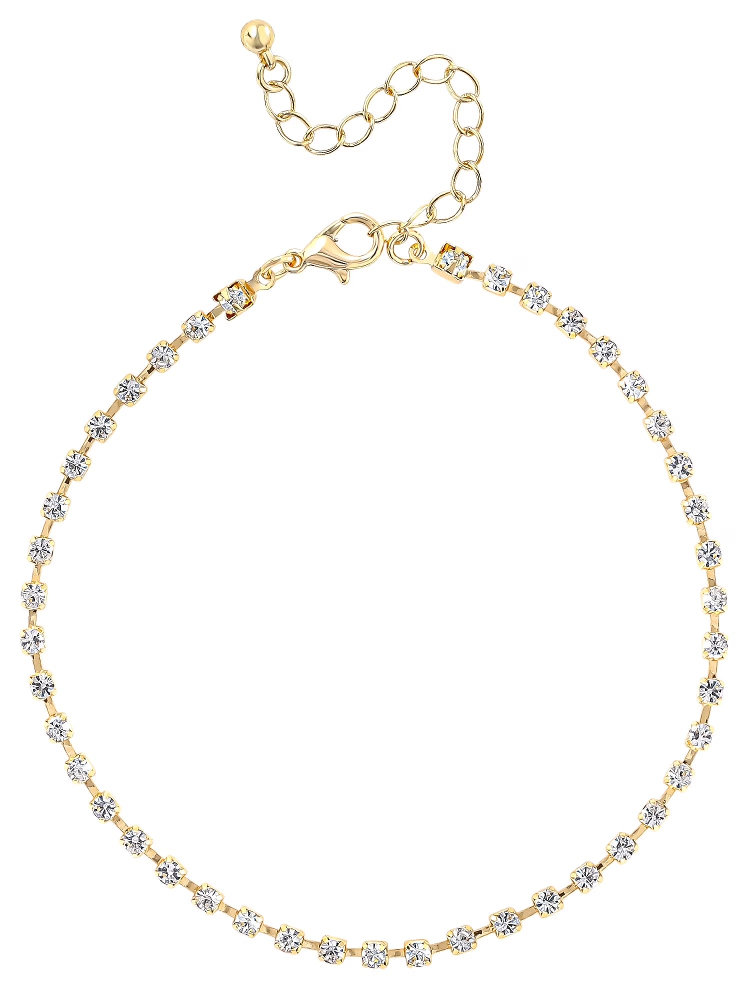 Gold Tone Anklet Set, Set of 3