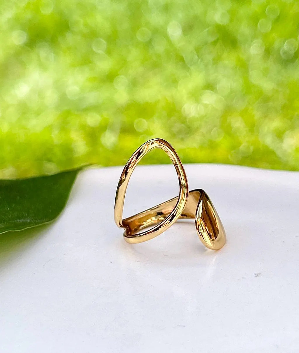 Waterproof Gold Ring, Statement Ring Band, Chunky Gold Ring, Non Tarnish