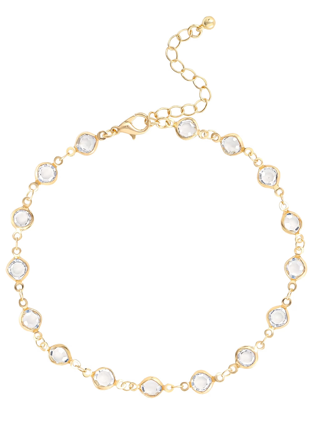 Gold Tone Anklet Set, Set of 3