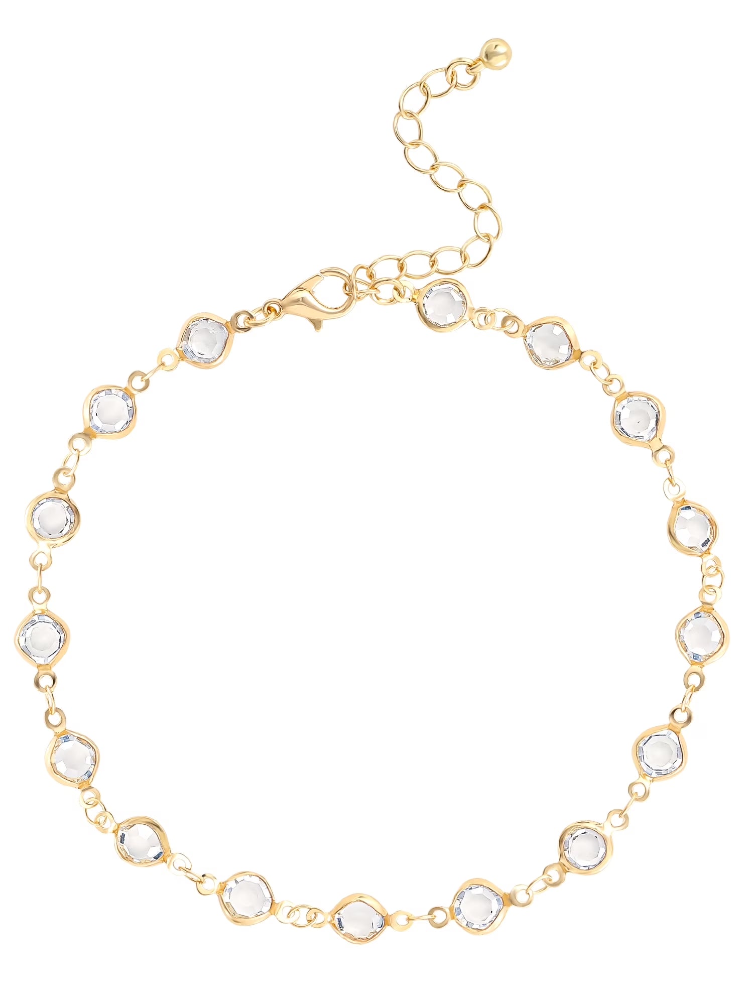 Gold Tone Anklet Set, Set of 3