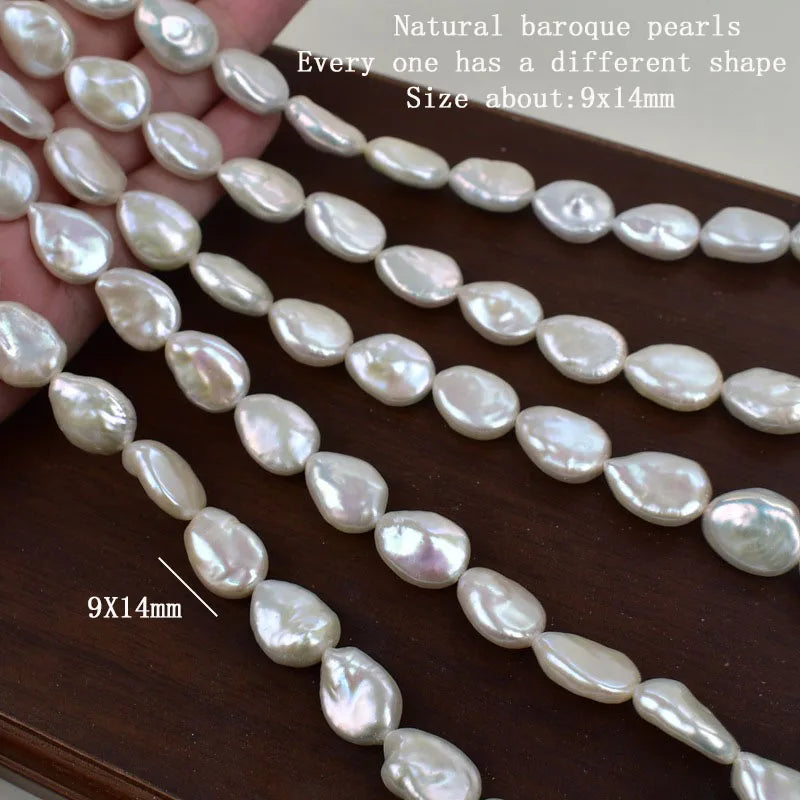Natural Pearl Necklace for Women Stainless Steel Sailor Clasp Choker Gold/Silver Color Metal Rolo Chian Femme Stone Collier