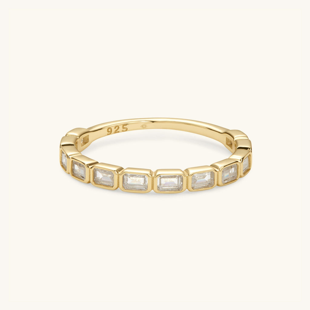 14K Gold Eternity Ring Diamond Ring for Women Wedding Band Stackable Ring Statement Rings Gold Ring Minimalist Ring Mom Gift for Her